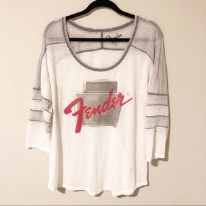 💎Fender Burnt Out Graphic Tee by Lucky Brand